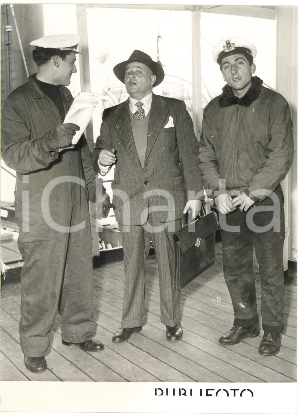 1954 LA SPEZIA Naufragio dragamine "Guadelete" - Equipaggio della m/n "PODESTÀ"