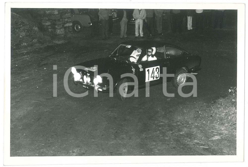 Fotografia d epoca originale 1971 RALLY Gara 333 MINUTI Fiat 850 CoupÃ© n. 143  Foto 18x12 cm 3 1