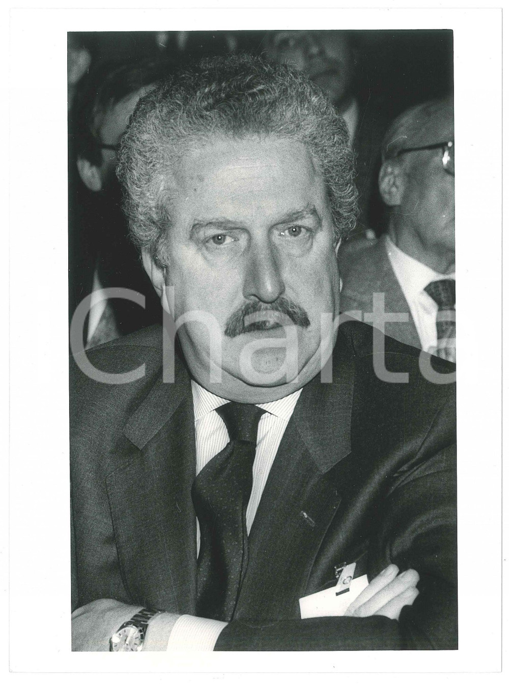 Fotografia d epoca originale 1985 ca MILANO  MONTEDISON Giorgio PORTA Ritratto  Foto 18x24 cm 3 1