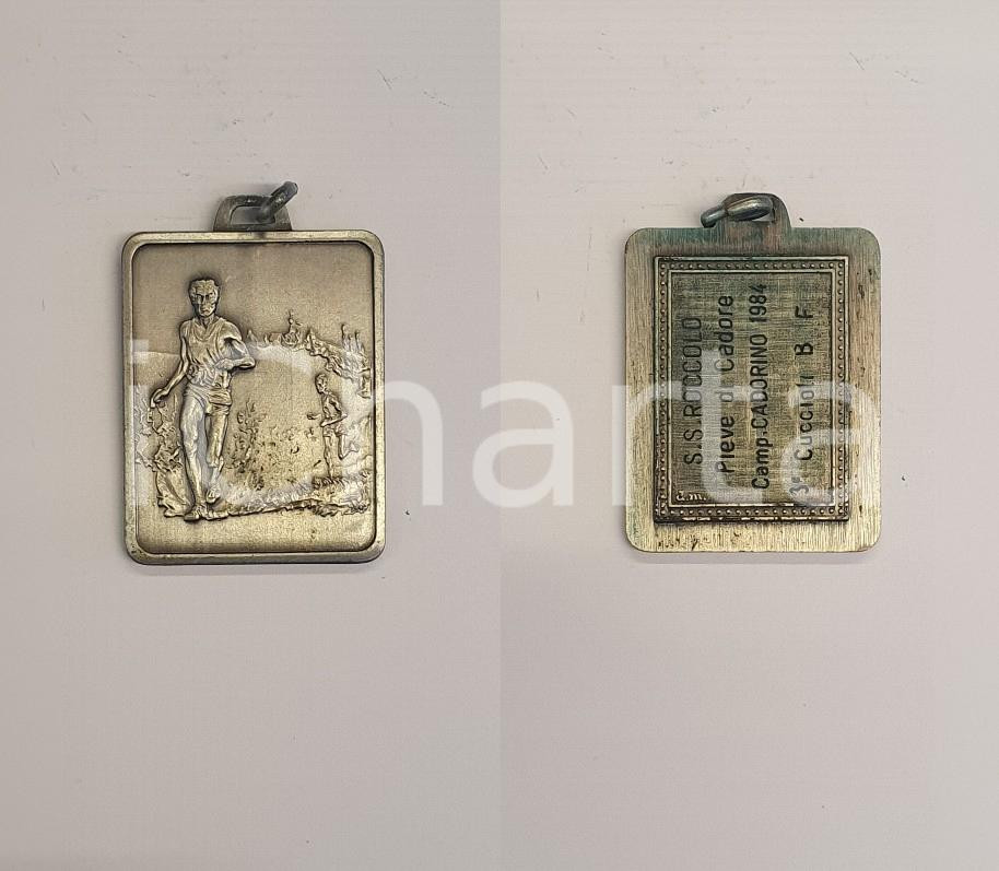 1984 PIEVE DI CADORE Campionato Cadorino S.S. ROCCOLO Medaglia 3x4 cm 1