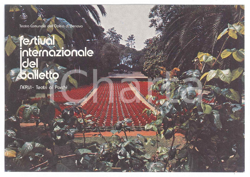 Cartolina originale da collezione 1982 GENOVA NERVI Festival internazionale del balletto  Cartolina FG NV 1