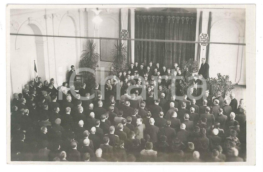 Fotografia d epoca originale 1936 WIEN AUSTRIA Cerimonia scolastica  Foto Paula WITSCH 14x9 cm 1