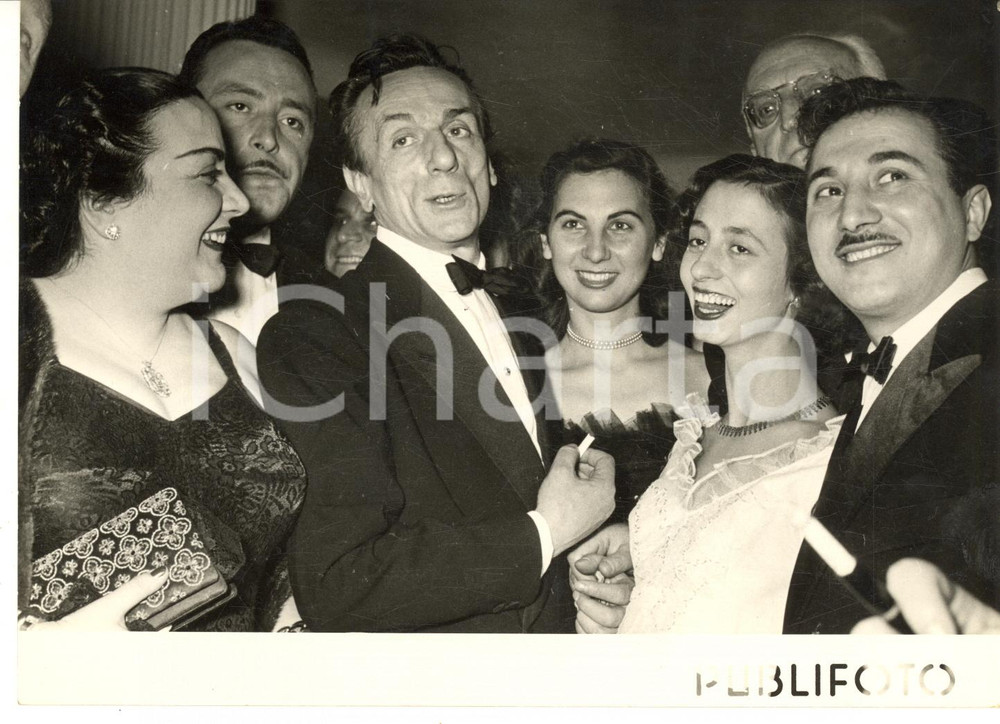 1954 NAPOLI Inaugurazione Teatro San Ferdinando - Eduardo DE FILIPPO al ballo