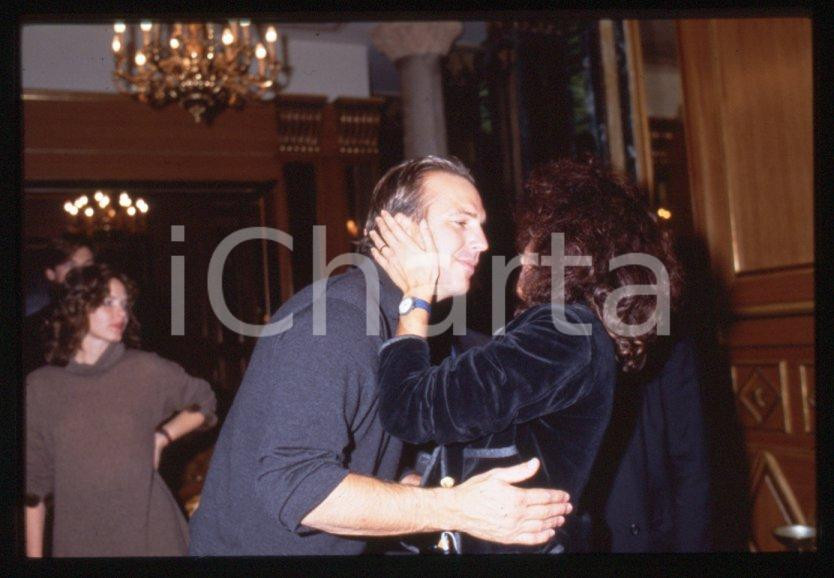 Fotografia d epoca originale Kevin COSTNER  ITALIA 1991 Evento Robin Hood 35 mm vintage slide 10 1