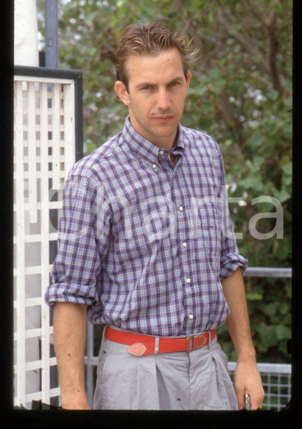 Fotografia d epoca originale Kevin COSTNER attore  1990 ca  Ritratto 35 mm vintage slide 2 1