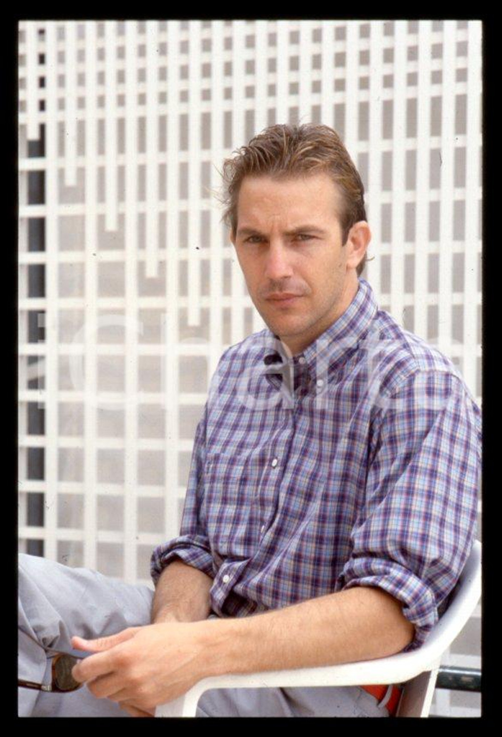 Fotografia d epoca originale Kevin COSTNER attore  1990 ca  Ritratto 35 mm vintage slide 4 1
