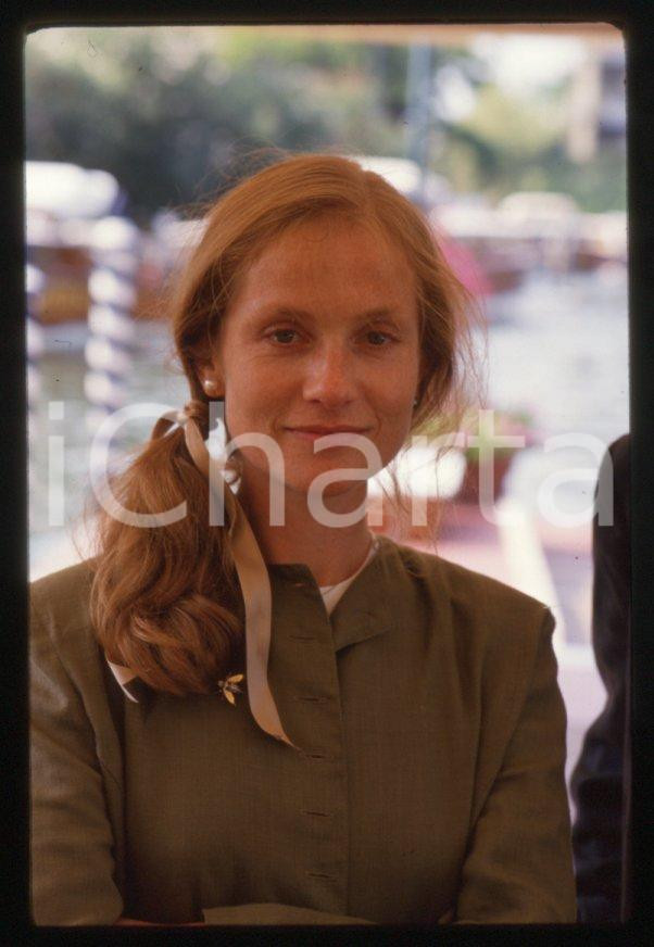 Fotografia d epoca originale Isabelle HUPPERT  Mostra del Cinema di VENEZIA 1985 ca 35mm vintage slide 8 1