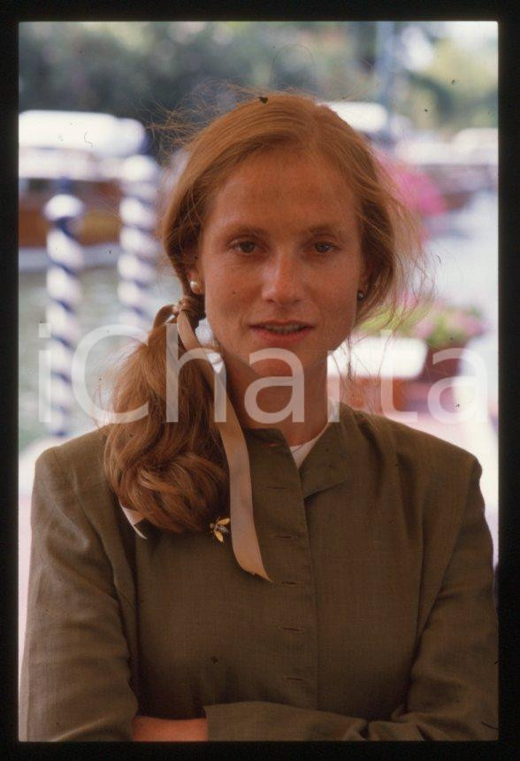 Fotografia d epoca originale Isabelle HUPPERT  Mostra del Cinema di VENEZIA 1985 ca 35mm vintage slide 7 1