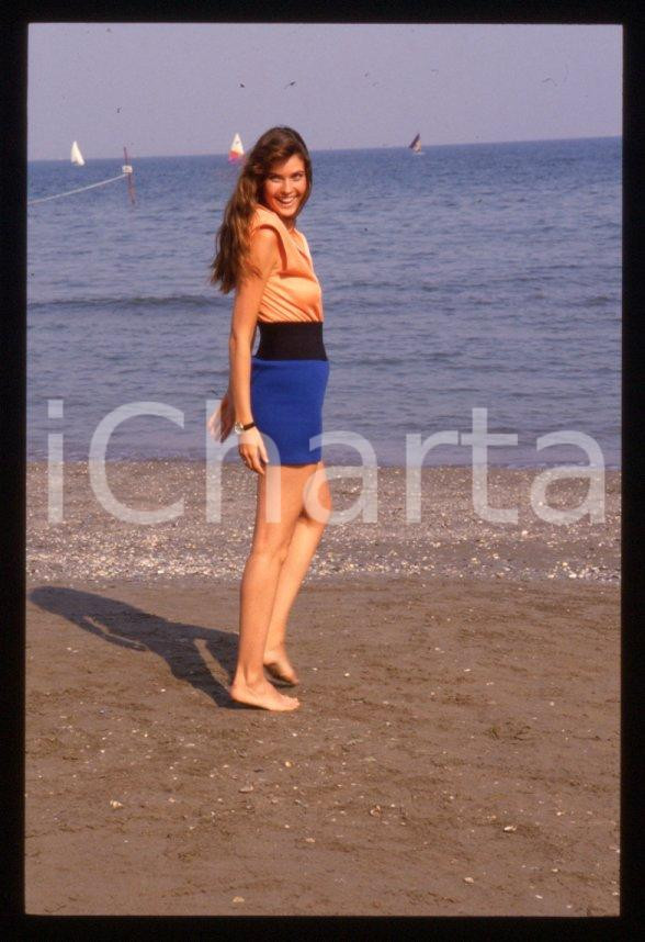 Fotografia d epoca originale Carol ALT  Lido di VENEZIA Mostra del Cinema 1988  35 mm vintage slide 10 1