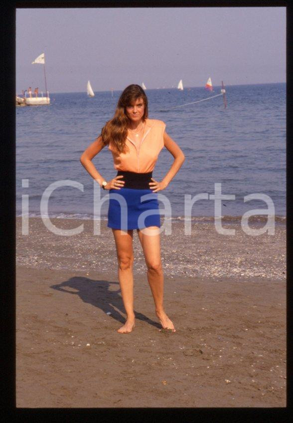 Fotografia d epoca originale Carol ALT  Lido di VENEZIA Mostra del Cinema 1988  35 mm vintage slide 18 1
