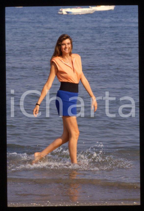 Fotografia d epoca originale Carol ALT  Lido di VENEZIA Mostra del Cinema 1988  35 mm vintage slide 22 1