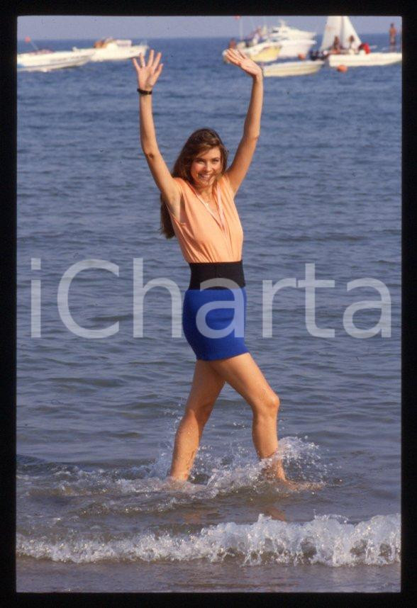 Fotografia d epoca originale Carol ALT  Lido di VENEZIA Mostra del Cinema 1988  35 mm vintage slide 26 1