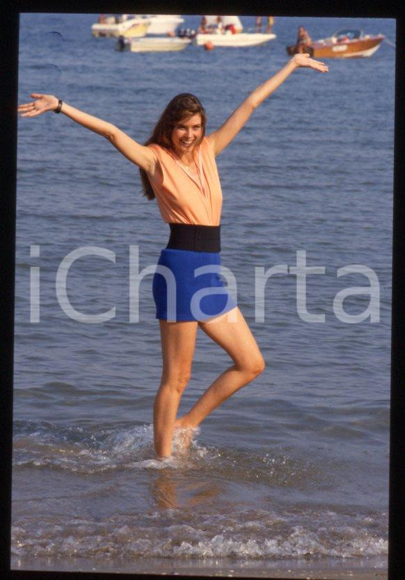 Fotografia d epoca originale Carol ALT  Lido di VENEZIA Mostra del Cinema 1988  35 mm vintage slide 27 1