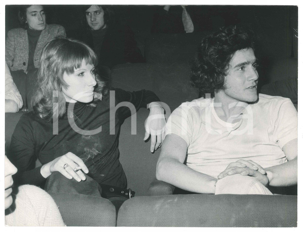 Fotografia d epoca originale 1971 ITALIA  GOSSIP Paola PITAGORA Tito SCHIPA jr  Foto 24x18 cm 1 1