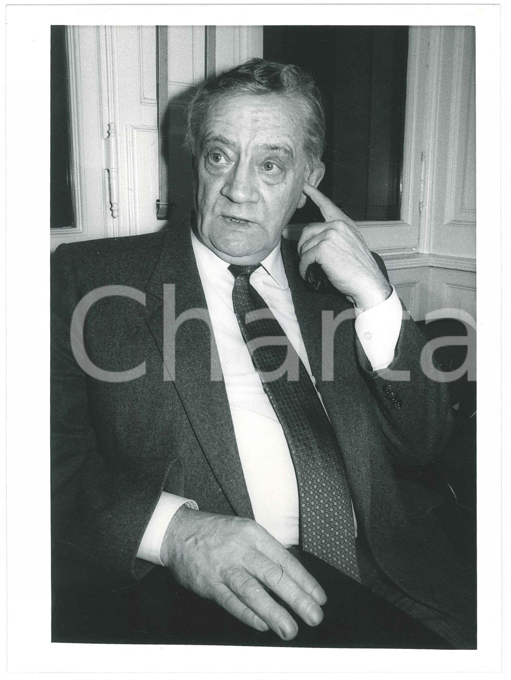 Fotografia d epoca originale 1990 ca ITALIA  COSTUME Vladimir MAKSIMOV Ritratto dello scrittore  Foto 18x24 1