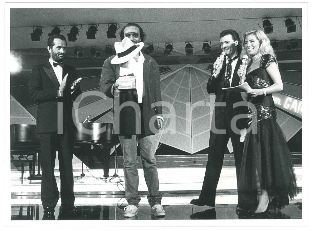 Fotografia d epoca originale 1985 RIVA DEL GARDA  VELA D ORO Antonello VENDITTI Mauro MICHELONI Foto 1 1