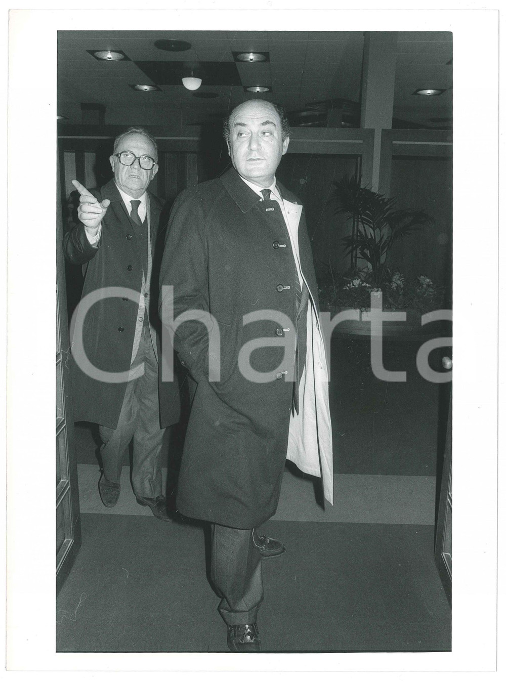 Fotografia d epoca originale 1985 ca CONFINDUSTRIA Giuseppe DE RITA Foto 17x24 cm 1