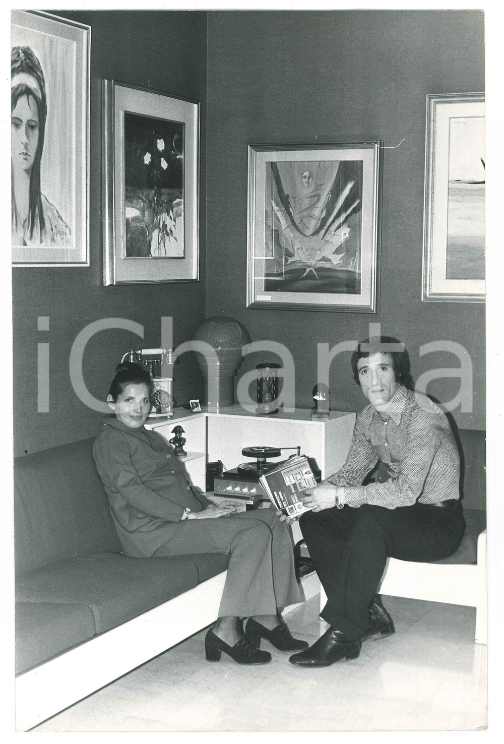 Materiale cinematografico d’epoca 1970 ca ITALIA  CALCIO Gianfranco BEDIN con la moglie Mariagrazia 3 Foto 1