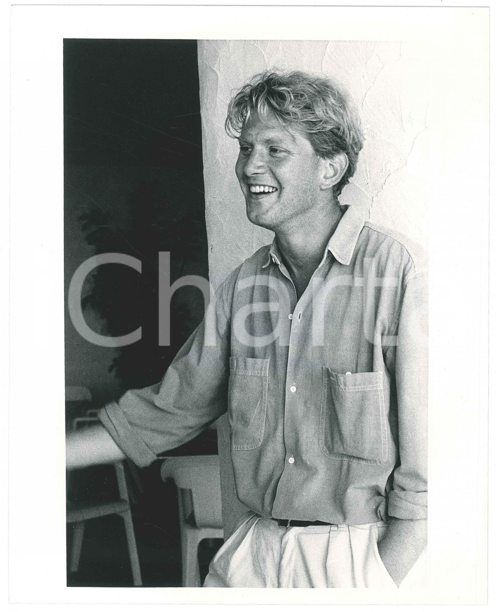 Fotografia d epoca originale 1985 ca CINEMA James WILBY Ritratto dell attore  Foto 20x25 cm 9 1