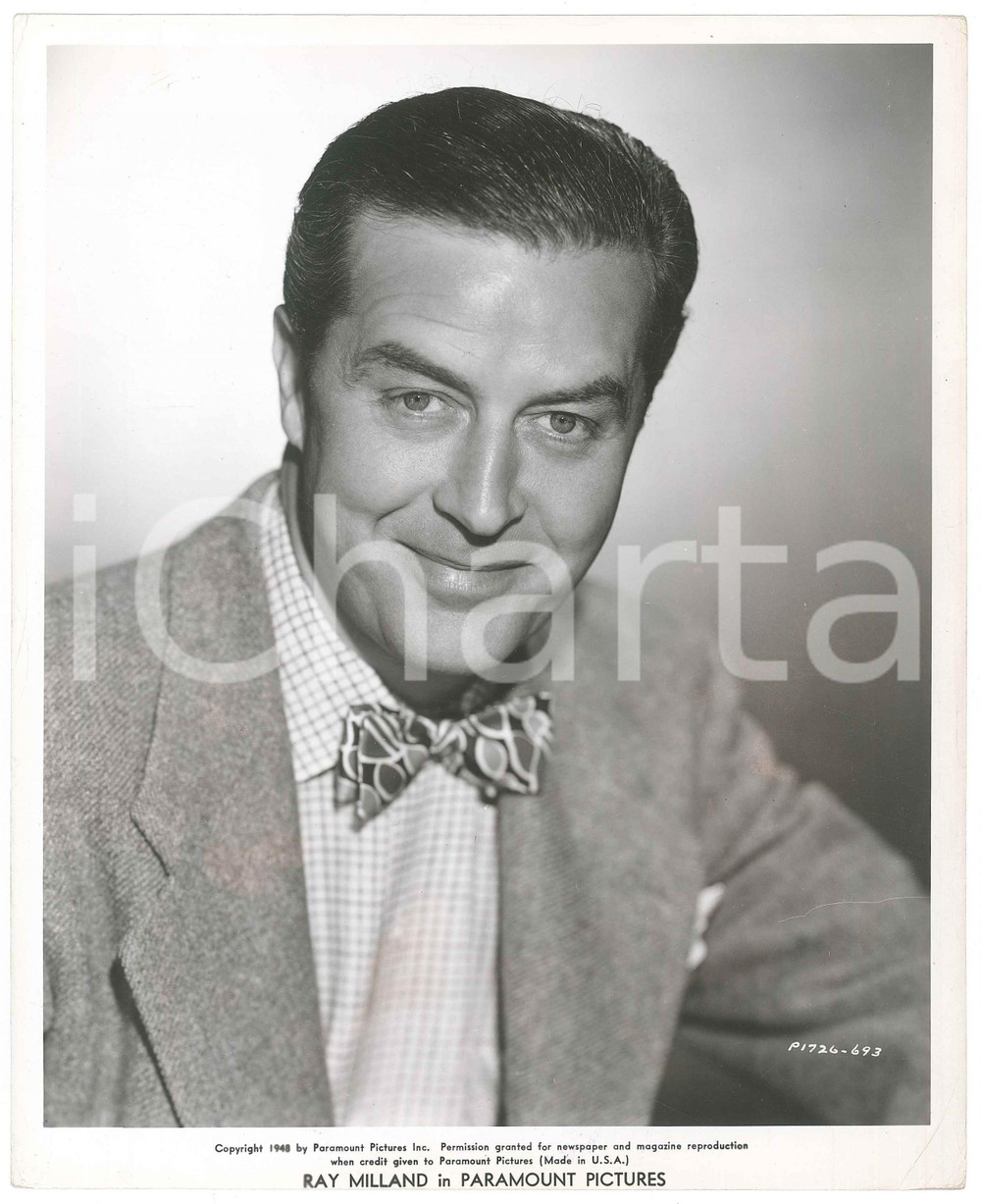 Fotografia d epoca originale 1948 USA CINEMA Ray MILLAND  Ritratto  Fotografia PARAMOUNT 20x26 cm 1