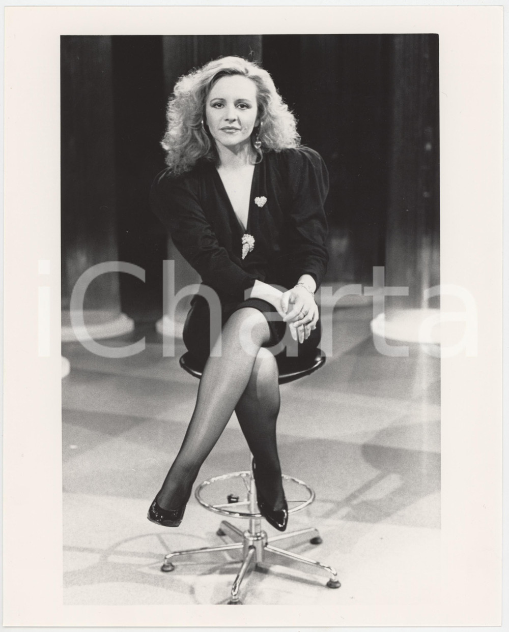 Fotografia d epoca originale 1985 ca TELEVISIONE ITALIA Oletta CITTERIO  Ritratto Foto 1 1