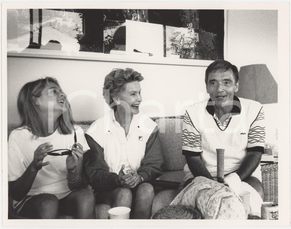 Fotografia d epoca originale 1985 ca CINEMA Regista Frank PERRY in abiti da tennista Fotografia 1