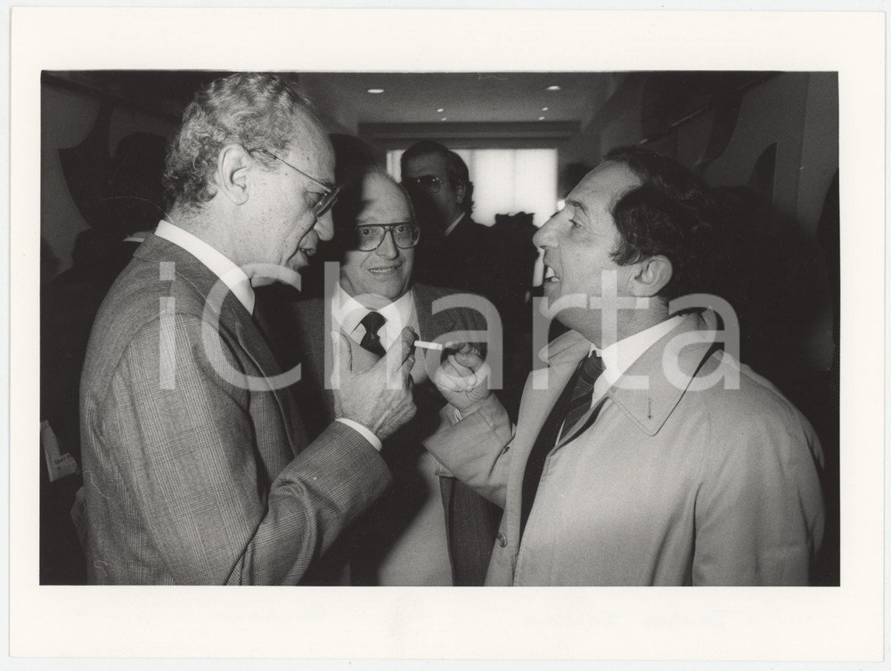 Fotografia d epoca originale 1985 ca DEMOCRAZIA CRISTIANA Alessandro FONTANA Virginio ROGNONI  Foto 3 1