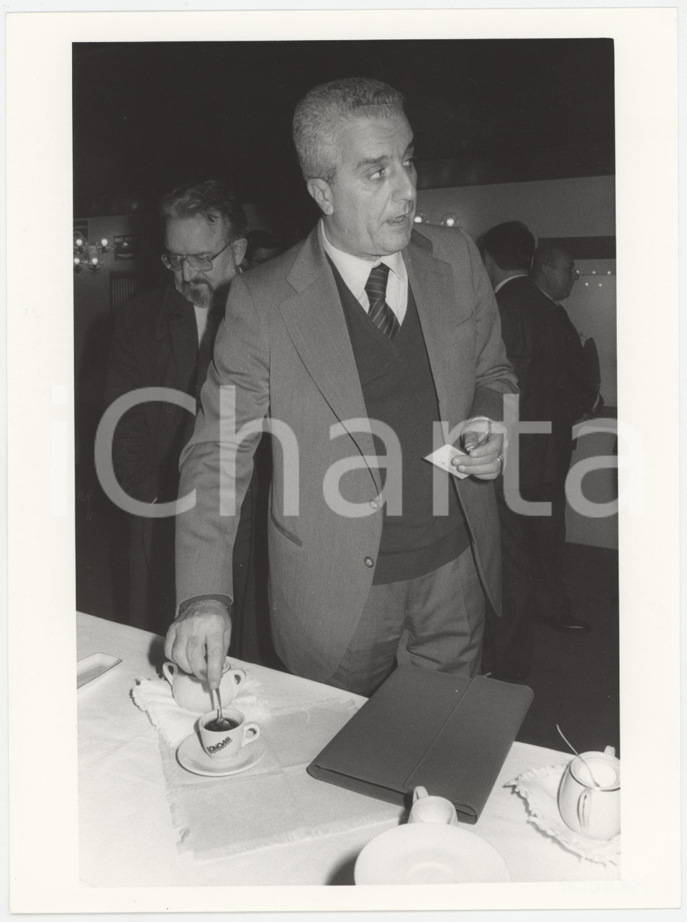 Fotografia d epoca originale 1985 ca POLITICA  DEMOCRAZIA CRISTIANA  Pietro PADULA  Ritratto Foto 6 1