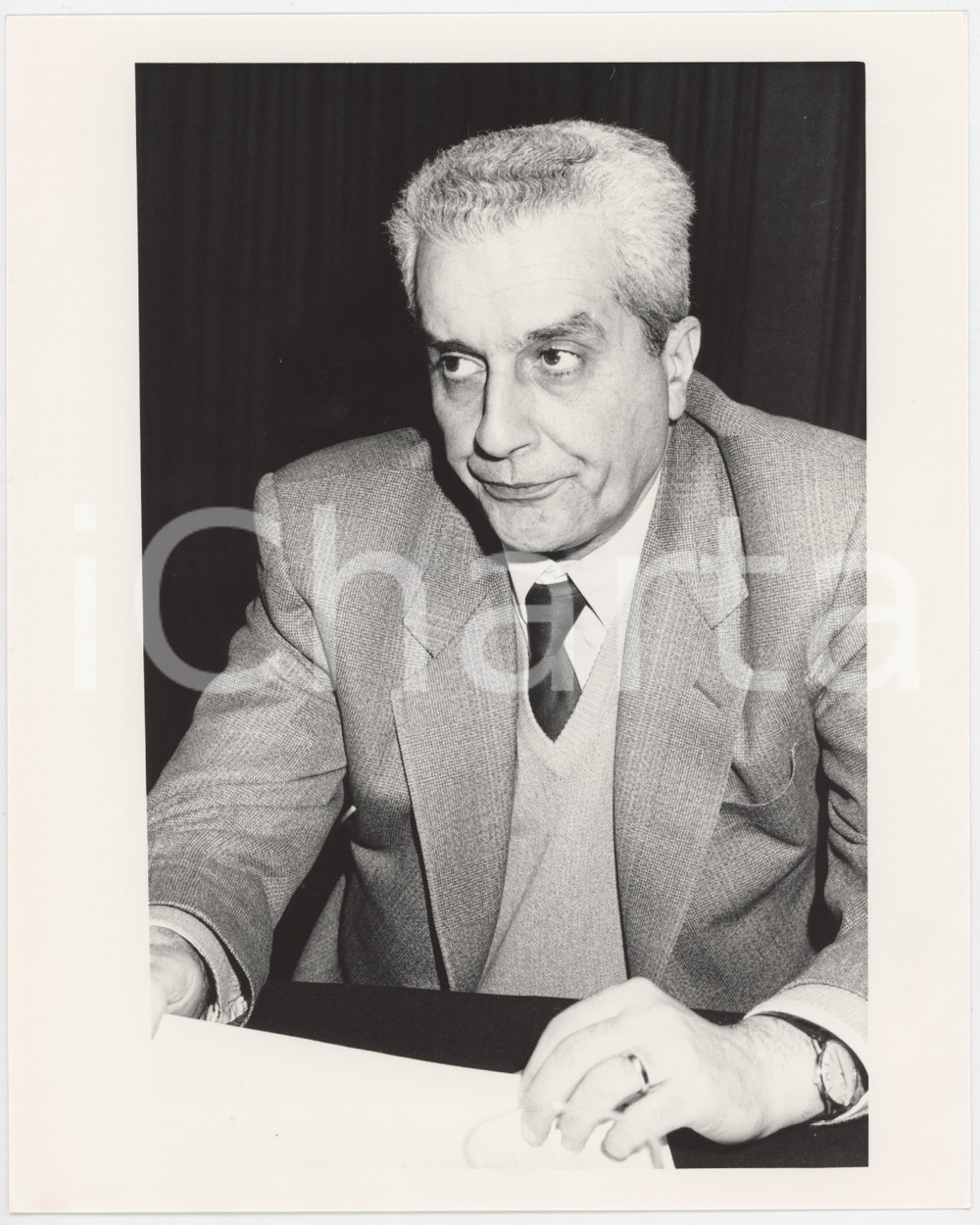 Fotografia d epoca originale 1985 ca POLITICA  DEMOCRAZIA CRISTIANA  Pietro PADULA  Ritratto Foto 4 1