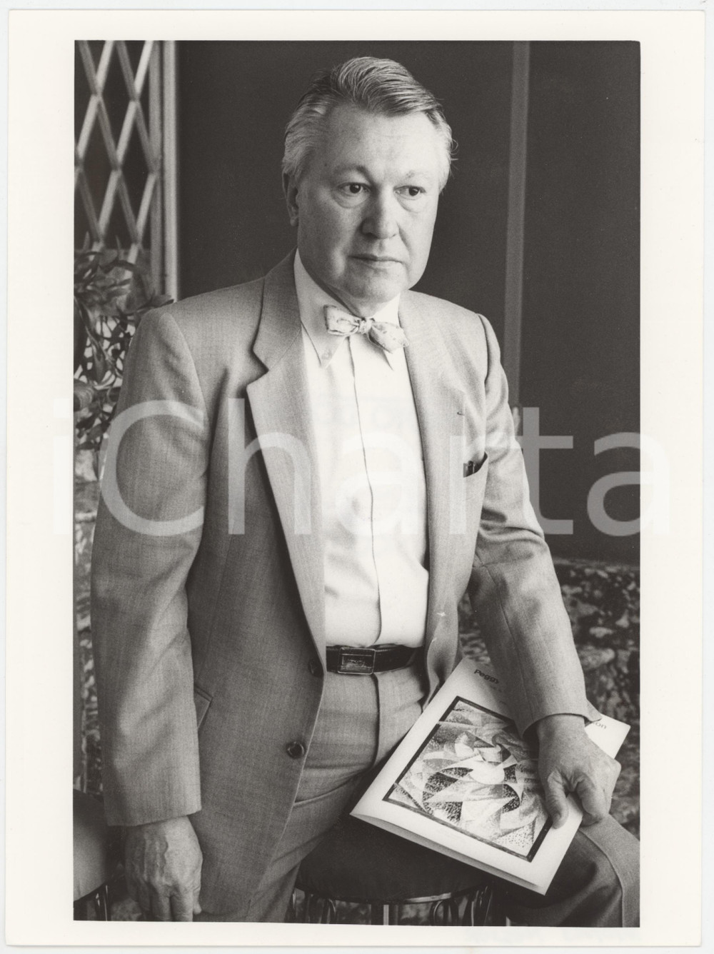 Fotografia d epoca originale 1985 ca MILANO Terrazza Martini  Thomas MESSER  Ritratto Foto 1 1