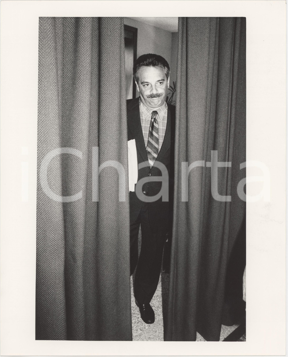 Fotografia d epoca originale 1985 ca PARTITO SOCIALISTA Giampaolo SODANO Politico PSI Foto 20x25 cm 4 1