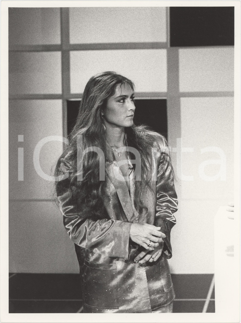 Fotografia d epoca originale 1985 ca ITALIA  MUSICA Romina POWER Ritratto della cantante  Foto 18x24 cm 1