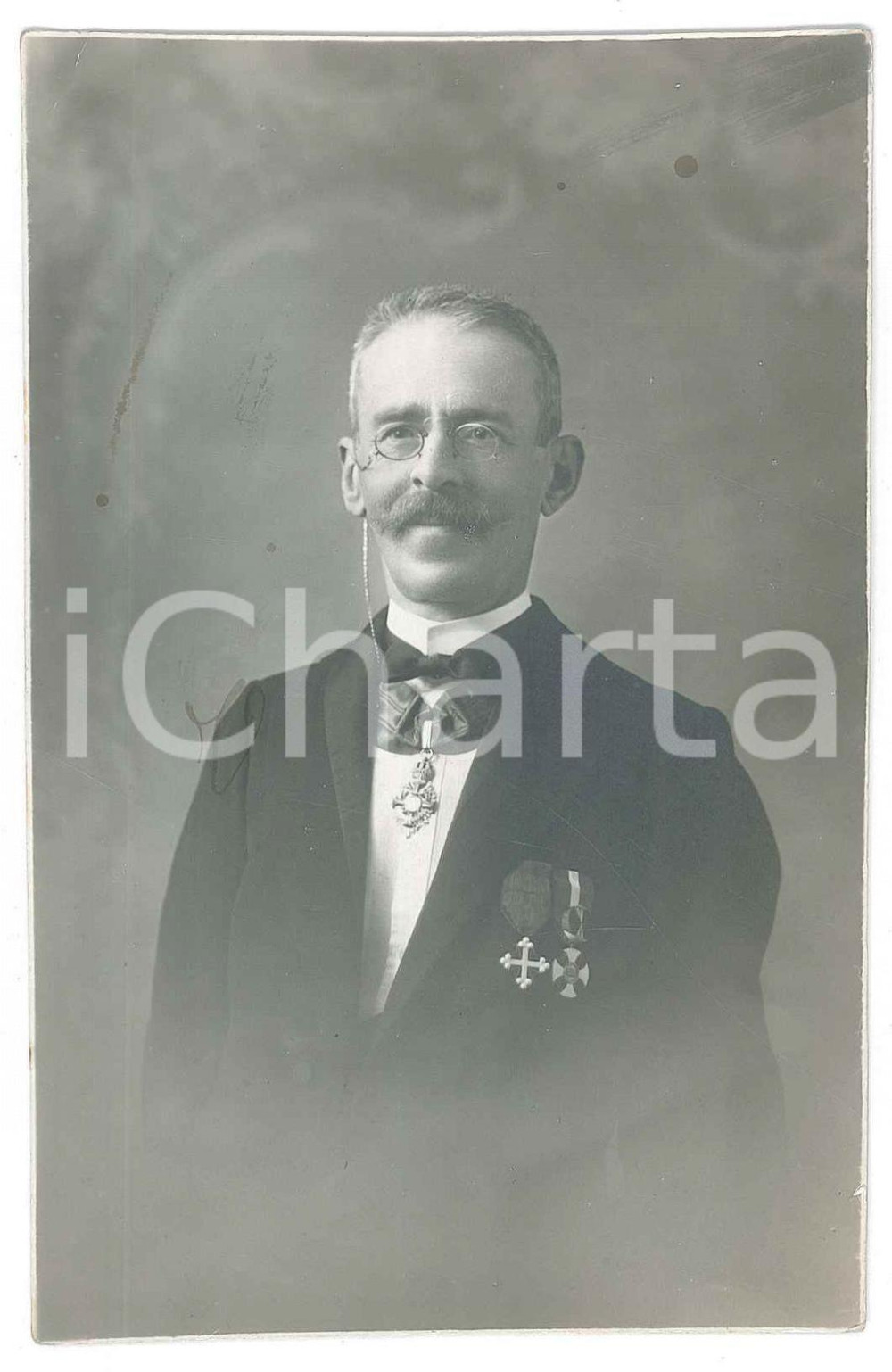 Fotografia d epoca originale 1915 ca ROMA Ingegner Commendatore Luigi RADAELLI Foto SORELLE CAFARATTI 1