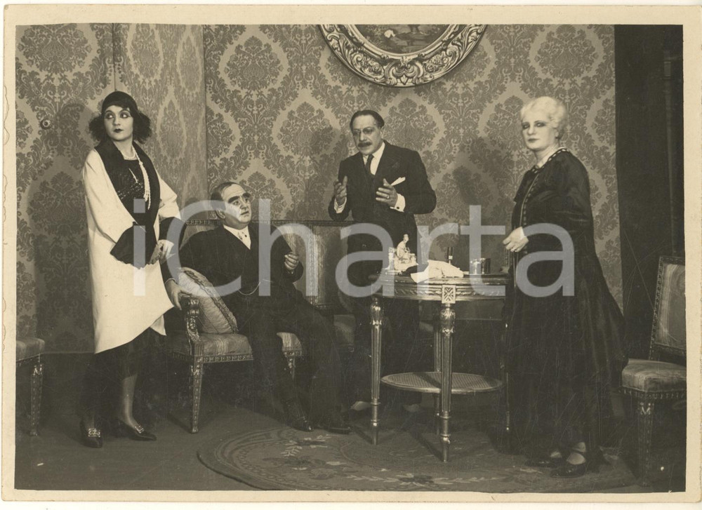 Fotografia d epoca originale 1929 MILANO TEATRO Olimpia  Giulio, Giulietta e Giuliano  Foto 18x13 cm 1
