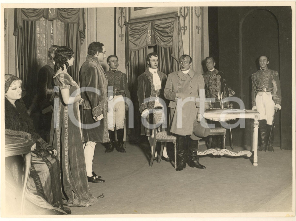 Fotografia d epoca originale 1932 ROMA TEATRO Campo di Maggio  Corrado RACCA nel ruolo di Napoleone 1 1