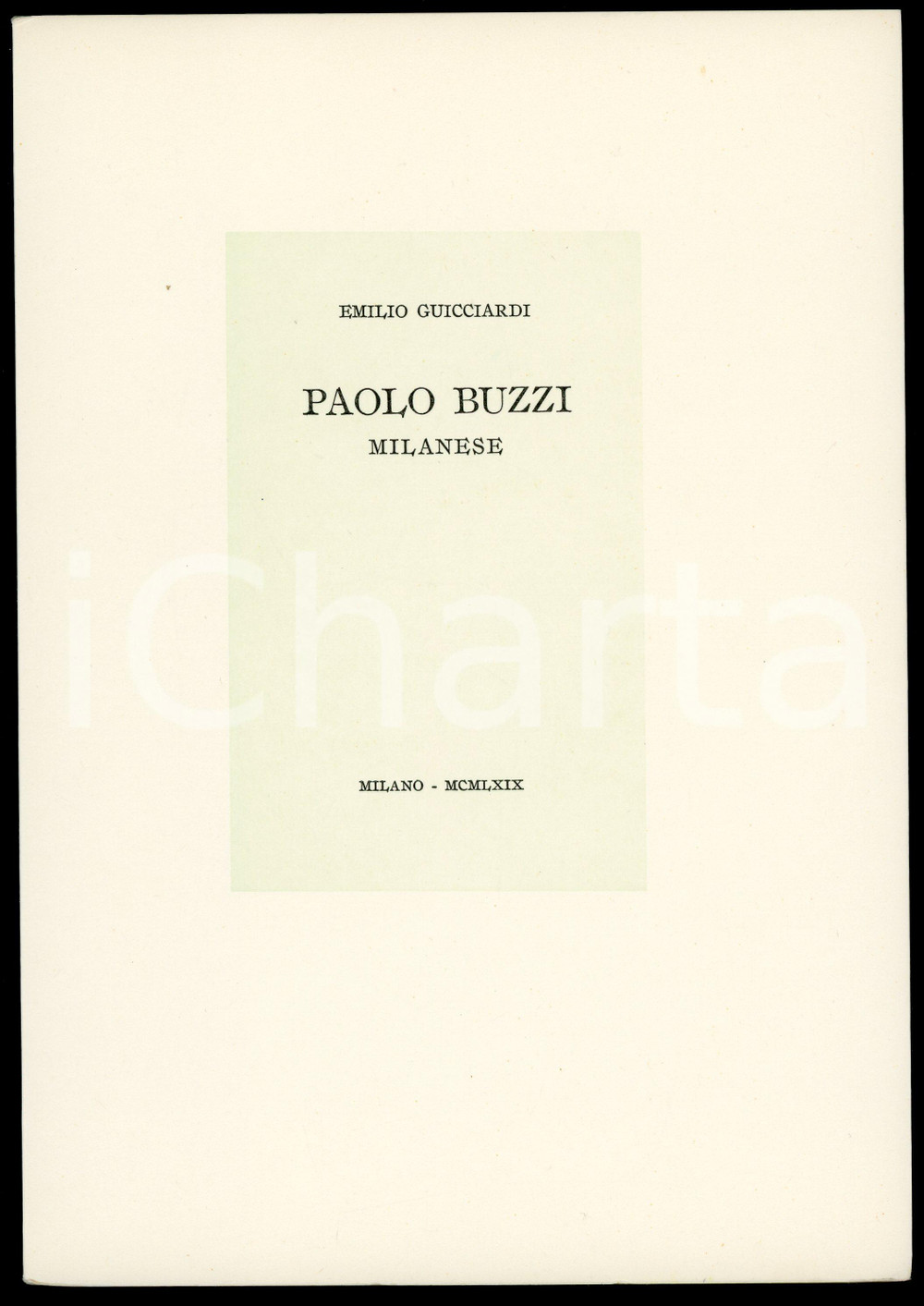 1969 FUTURISMO Emilio GUICCIARDI Paolo Buzzi, milanese - Tipografia Campi (2)