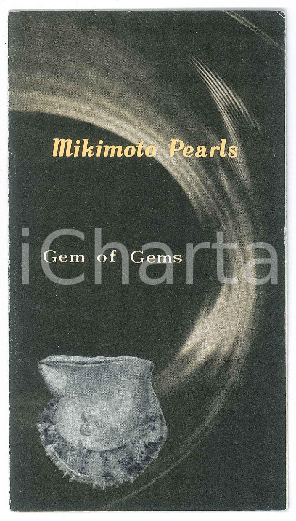 Materiale pubblicitario d’epoca 1970 ca JAPAN  MIKIMOTO Perls  Gem of gems  Illustrated vintage brochure 1