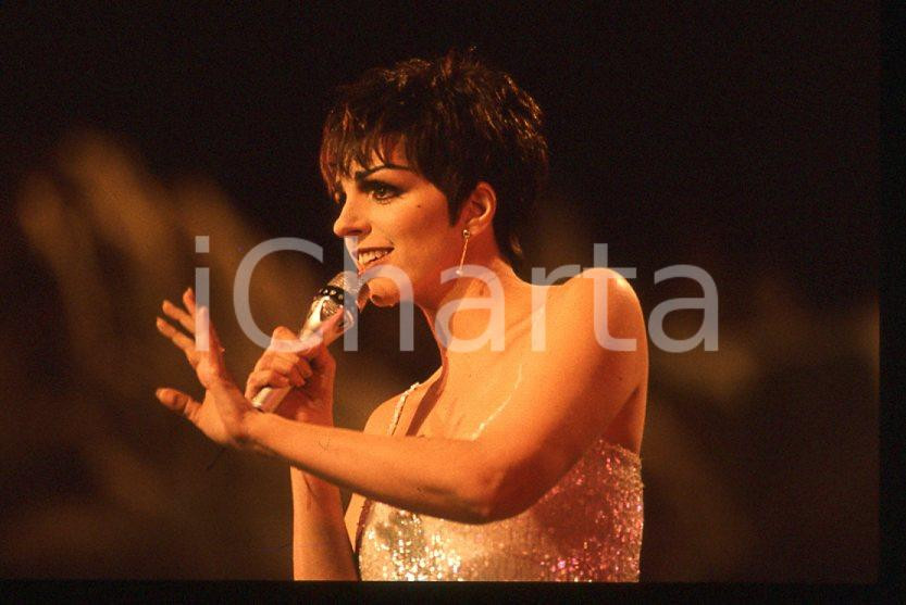 Fotografia d epoca originale Liza MINNELLI  40Â° Festival di SANREMO 1990 35mm vintage slide 4 1