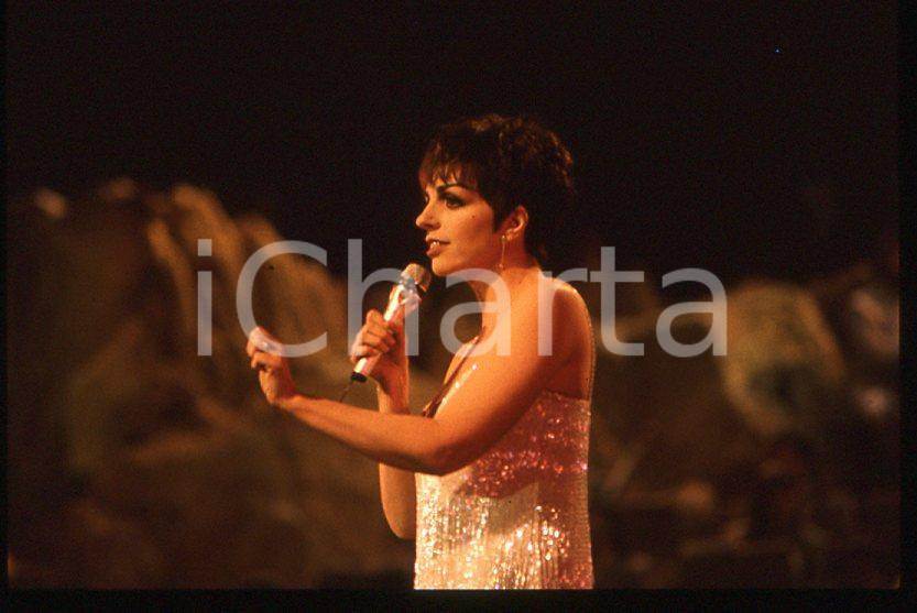 Fotografia d epoca originale Liza MINNELLI 40° Festival di SANREMO 1990 35mm vintage slide 5 1