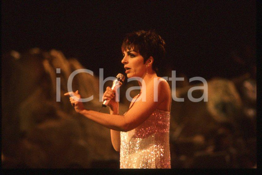 Fotografia d epoca originale Liza MINNELLI  40Â° Festival di SANREMO 1990 35mm vintage slide 7 1