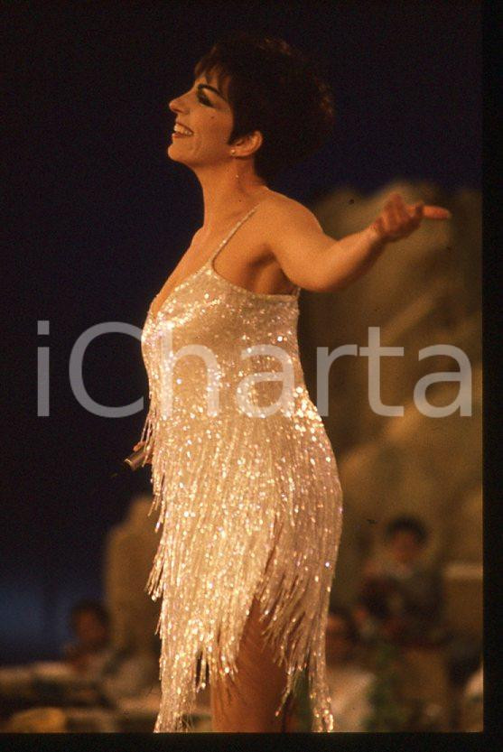Fotografia d epoca originale Liza MINNELLI  40Â° Festival di SANREMO 1990 35mm vintage slide 8 1