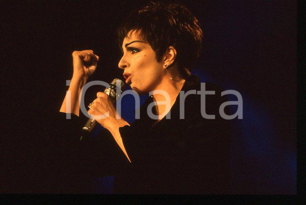 Fotografia d epoca originale Liza MINNELLI  40Â° Festival di SANREMO 1990 35mm vintage slide 16 1