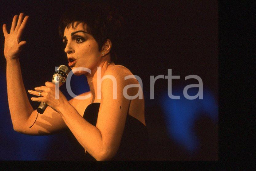 Fotografia d epoca originale Liza MINNELLI  40Â° Festival di SANREMO 1990 35mm vintage slide 17 1