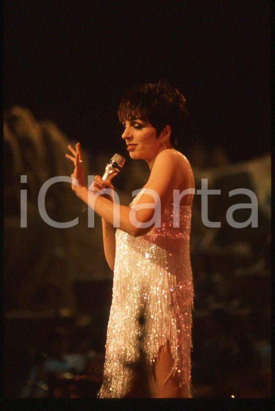 Fotografia d epoca originale Liza MINNELLI  40Â° Festival di SANREMO 1990 35mm vintage slide 20 1