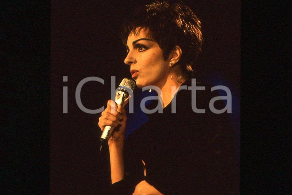 Fotografia d epoca originale Liza MINNELLI  40Â° Festival di SANREMO 1990 35mm vintage slide 21 1