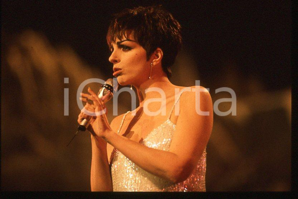 Fotografia d epoca originale Liza MINNELLI  40Â° Festival di SANREMO 1990 35mm vintage slide 29 1
