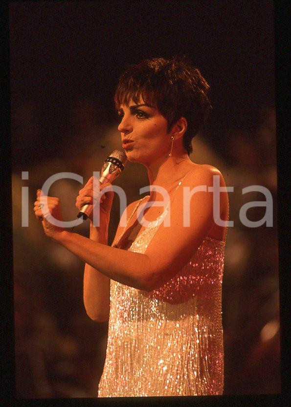 Fotografia d epoca originale Liza MINNELLI  40Â° Festival di SANREMO 1990 35mm vintage slide 30 1