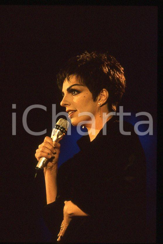 Fotografia d epoca originale Liza MINNELLI  40Â° Festival di SANREMO 1990 35mm vintage slide 37 1