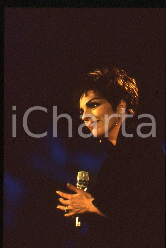 Fotografia d epoca originale Liza MINNELLI  40Â° Festival di SANREMO 1990 35mm vintage slide 40 1
