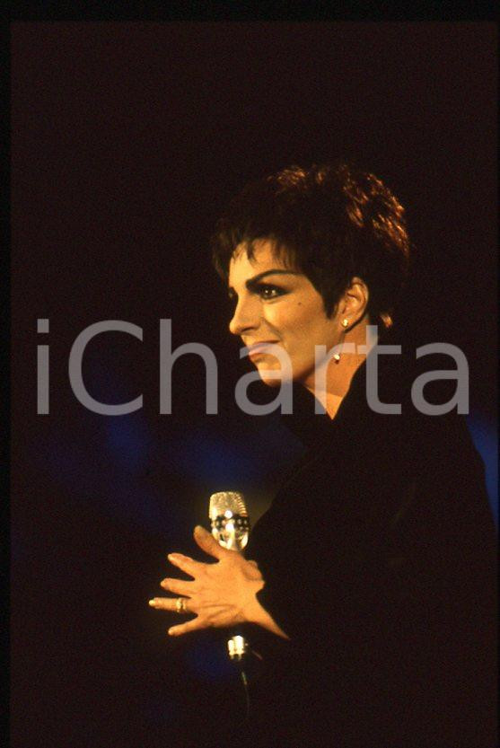 Fotografia d epoca originale Liza MINNELLI  40Â° Festival di SANREMO 1990 35mm vintage slide 41 1